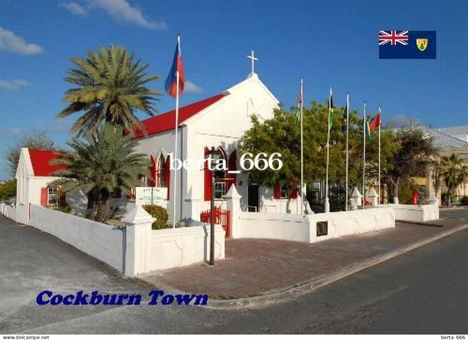 Turks And Caicos Grand Turk Cockburn Town St. Mary's Church New Postcard - Turks- En Caicoseilanden