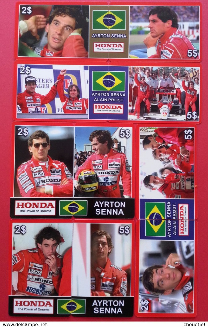 10 Tickets Ayrton Senna Honda F1 Tirage 100 Exemplaires Willcom - Non Grattés (BG0621 - Personnages