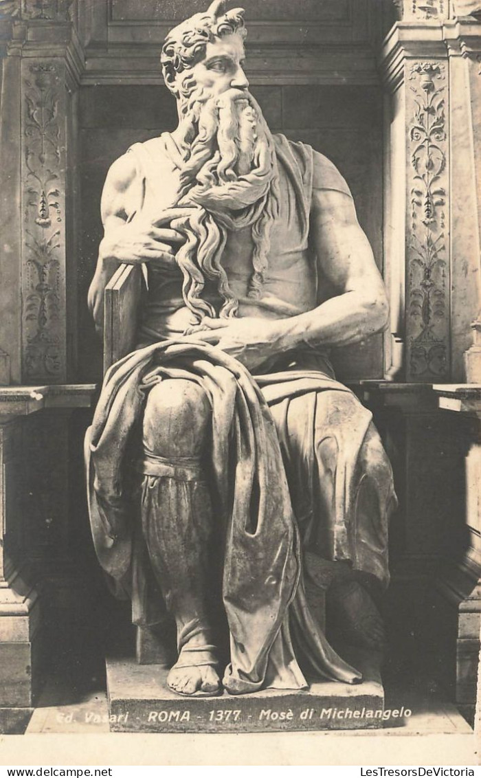 ITALIE - Roma - Mosé Di Michelangelo - Ed Vasari - Vue Sur Une Statue - Vue Générale - Carte Postale Ancienne - Museen