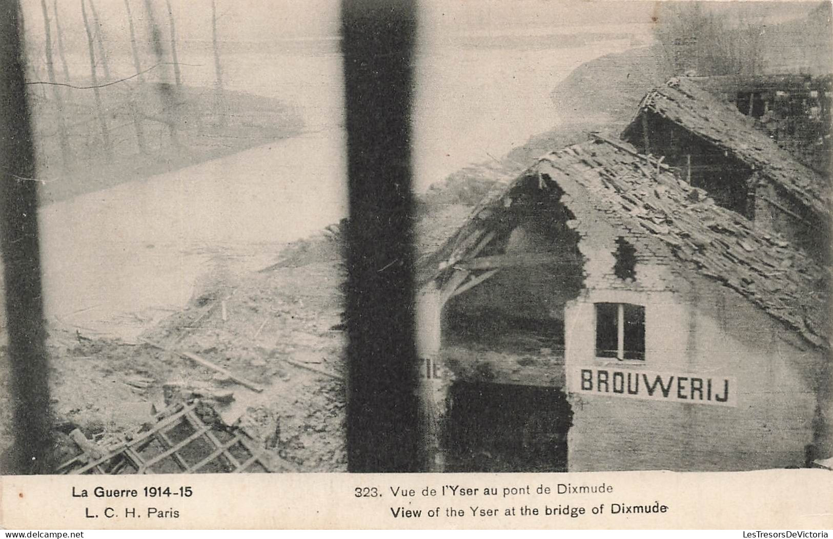 MILITARIA - La Grande Guerre 1914-15 - Vue De L'Yser Au Pont De Dixmude - Carte Postale Ancienne - Weltkrieg 1914-18