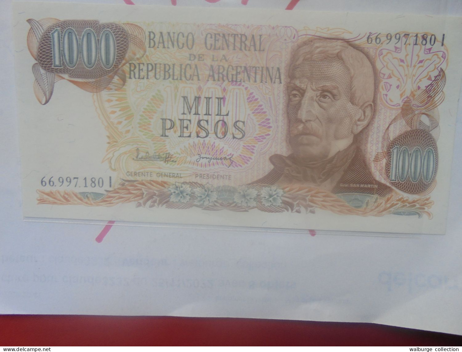 ARGENTINE 1000 PESOS 1976-82 Neuf (B.33) - Argentine