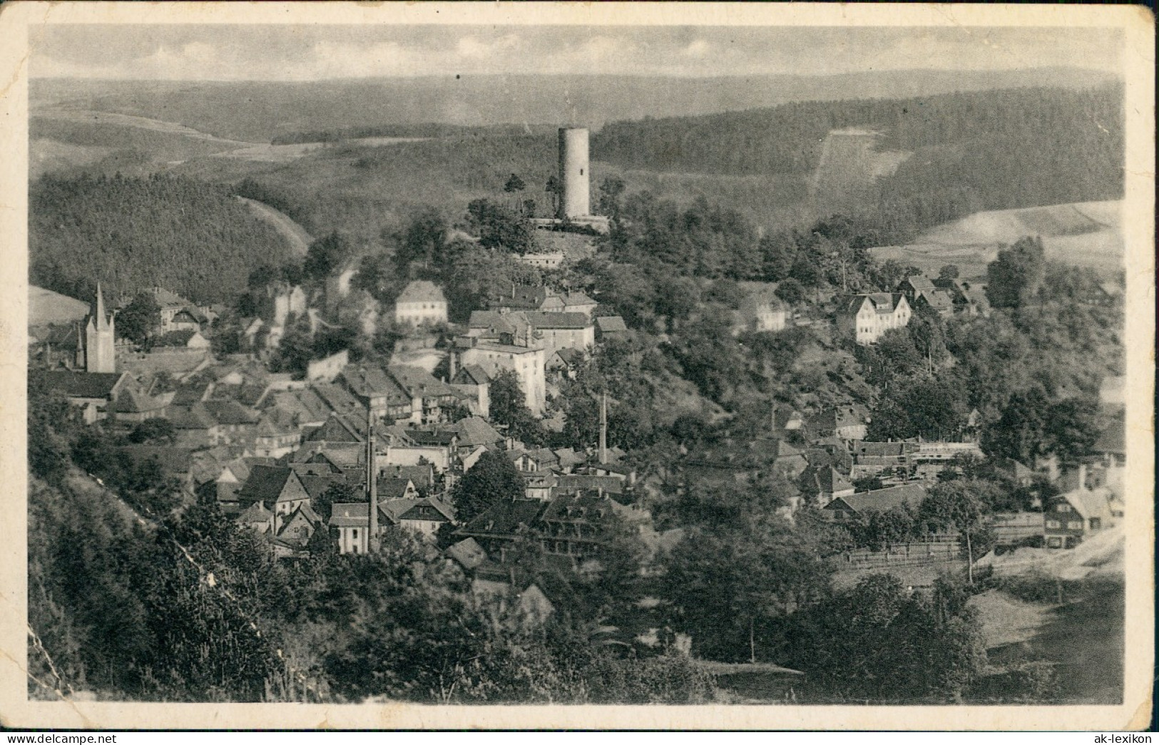 Ansichtskarte Bad Lobenstein Totale 1953 - Lobenstein