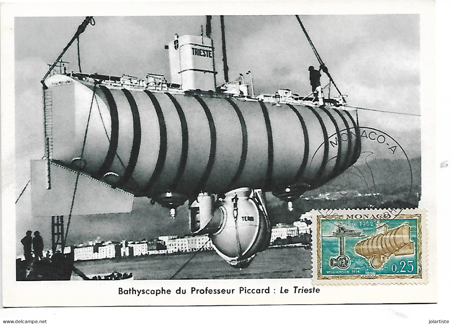 Carte Maximum Monaco 1962 Musee Oceanographique N0171 - Maximumkaarten