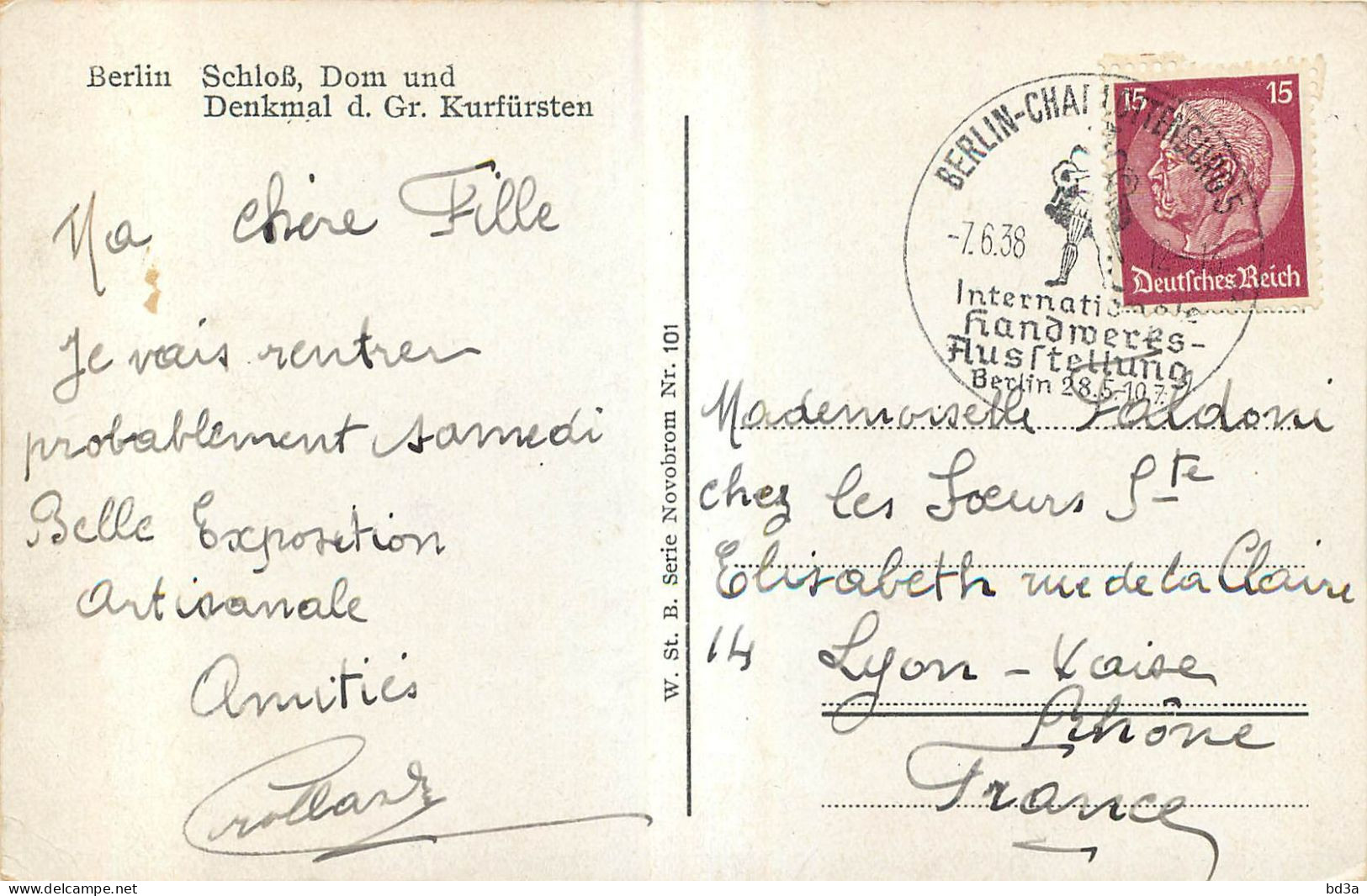 CACHET  ALLEMAND BERLIN  1938 - Machines à Affranchir (EMA)