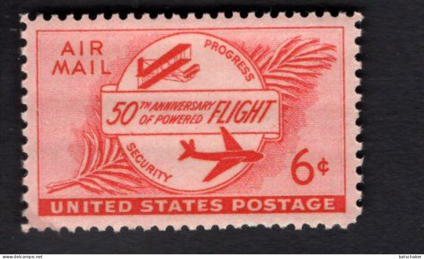 200226208 1953 SCOTT C47 (XX)  POSTFRIS MINT NEVER HINGED - POWERED FLIGHT 50TH ANNIV - 2b. 1941-1960 Unused