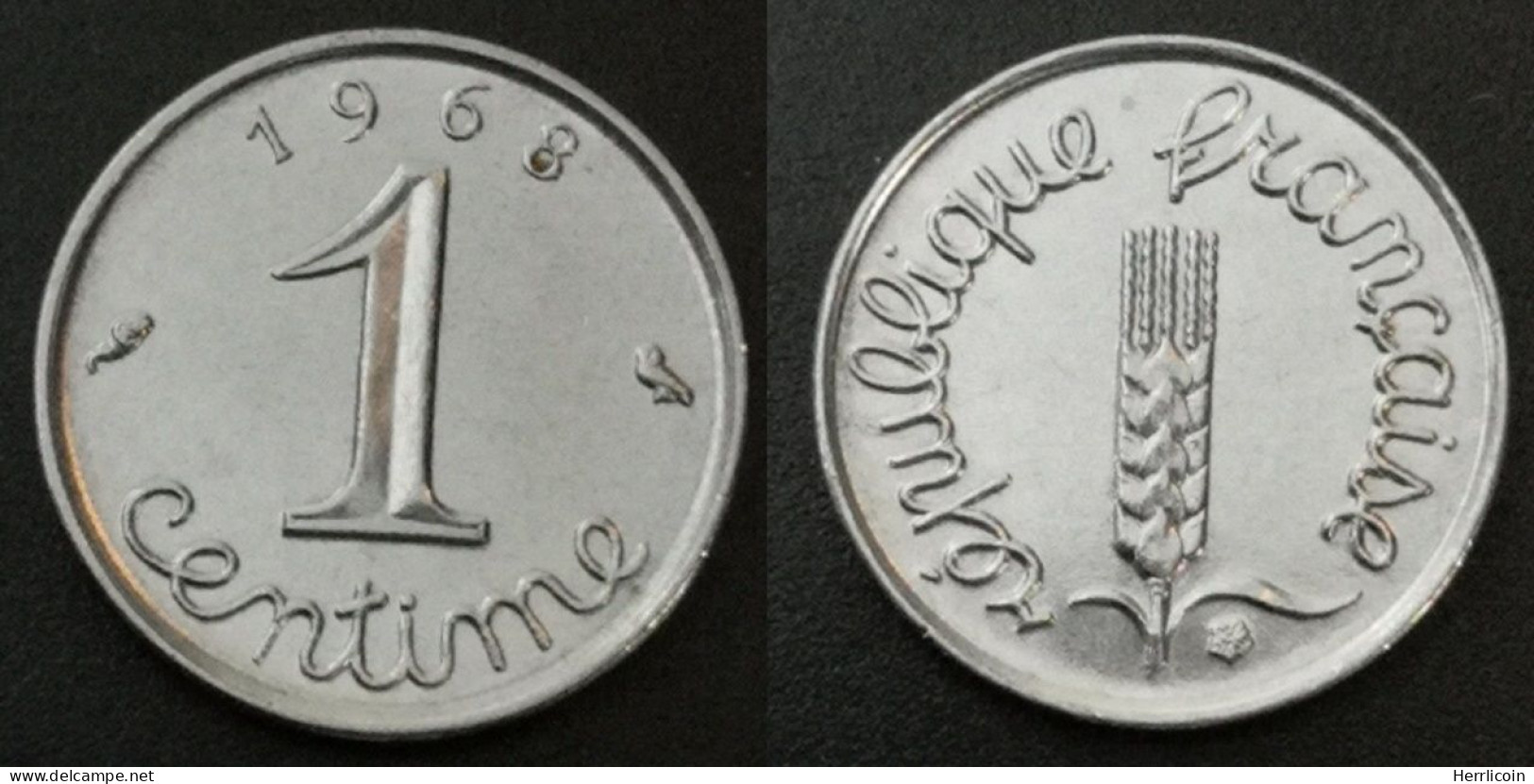 Monnaie France - 1968 - 1 Centime Épi - 1 Centime