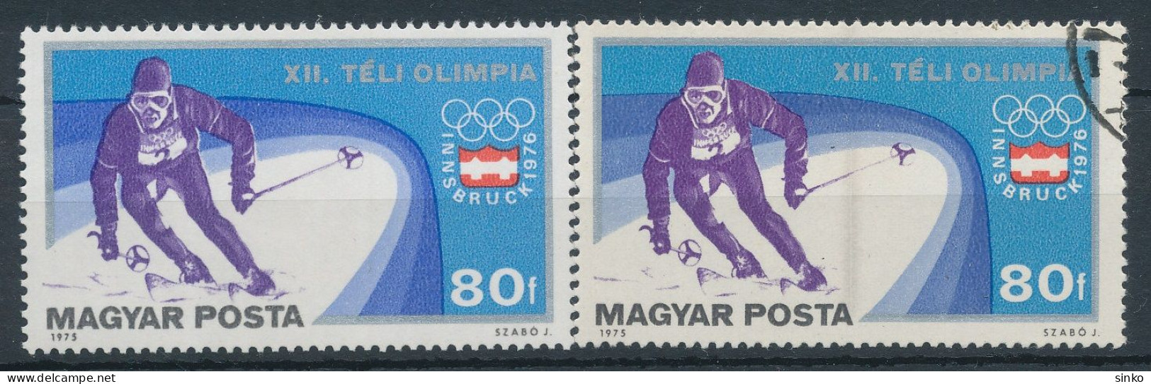 1975. Winter Olympics (V.) - Innsbruck - Misprint - Variétés Et Curiosités