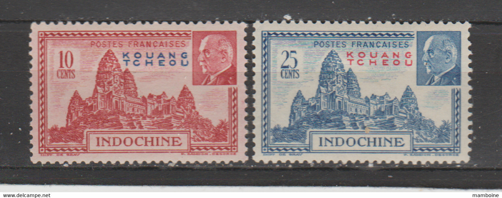 Kouang- Tchéou  1944  N° 138 / 39  Neuf  X Série Complète - Neufs