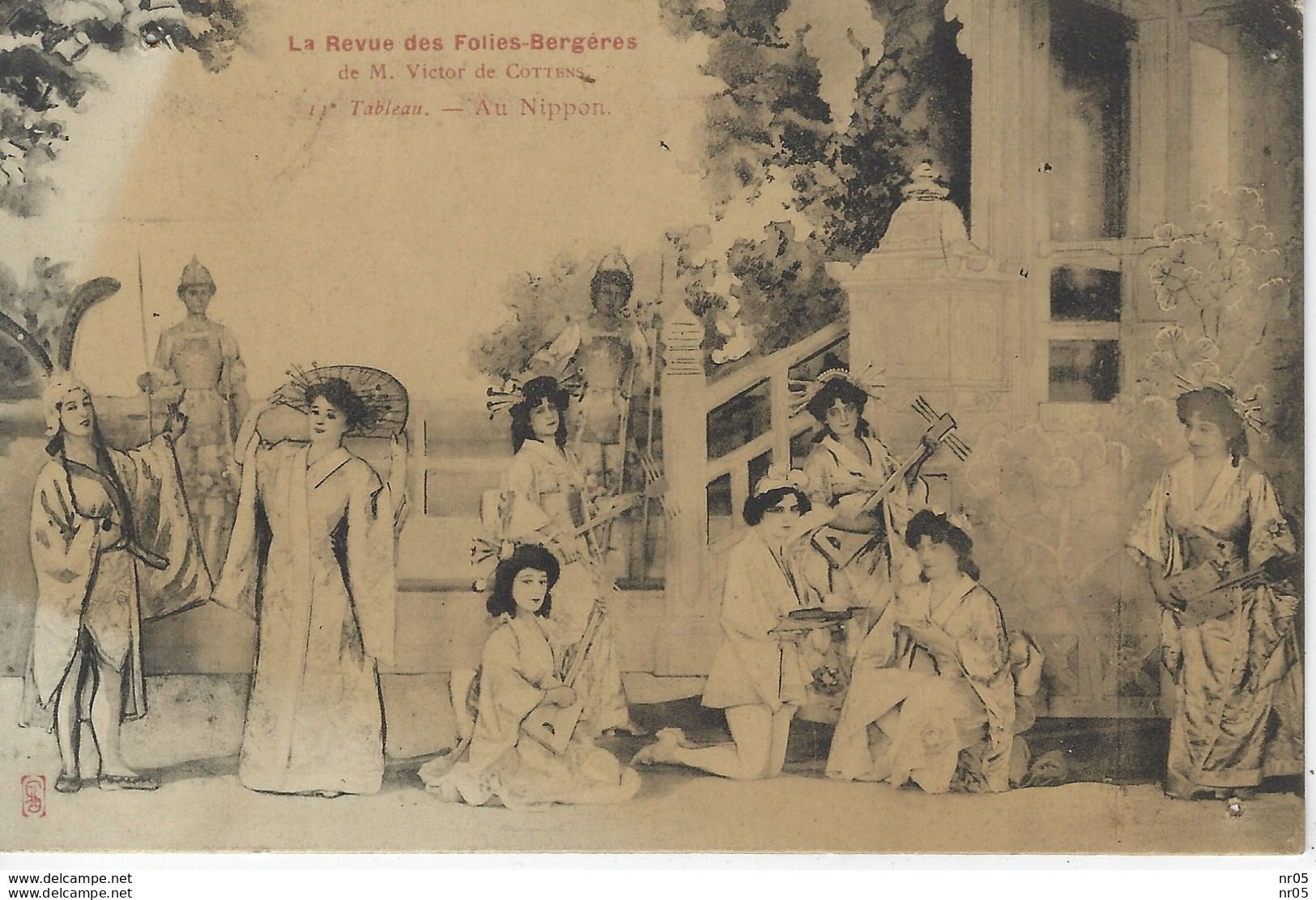 La Revue Des FOLIES BERGERES - De M. Victor De COTTENS - II  E Tableau : AU NIPPON ( Rare ) - Kabarett