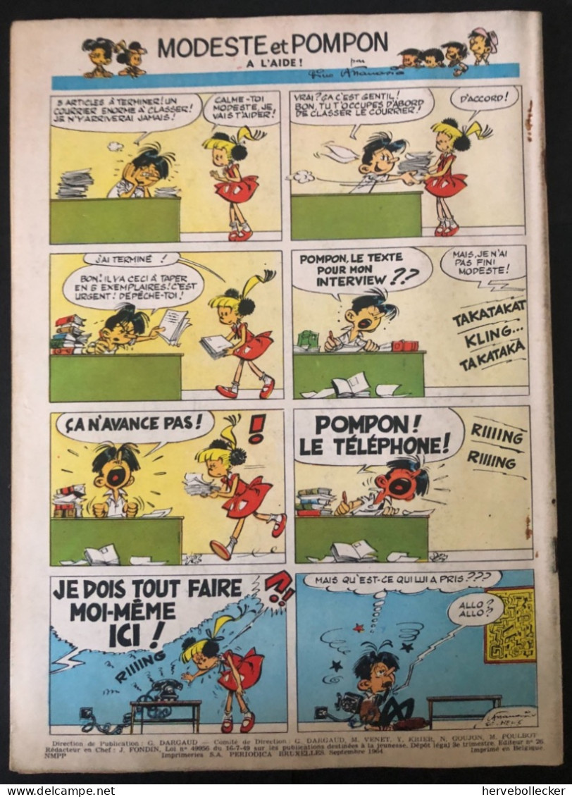 TINTIN Le Journal Des Jeunes N° 831 - 1964 - Tintin