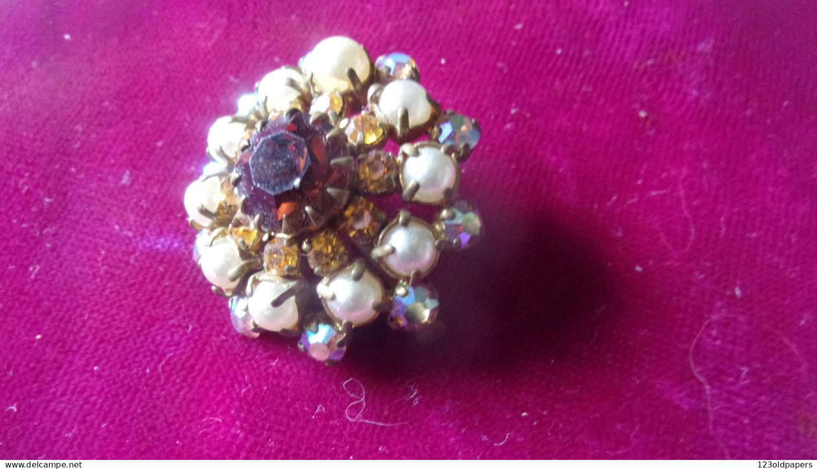 ANCIENNE BROCHE BRILLANT  PERLE ... - Brochen