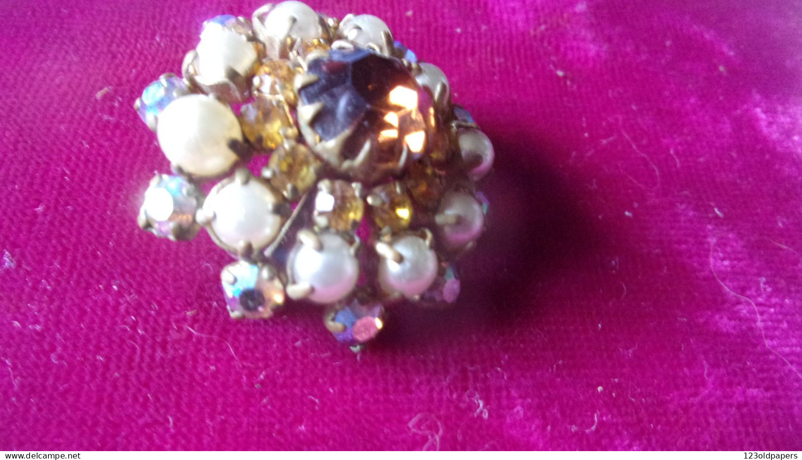 ANCIENNE BROCHE BRILLANT  PERLE ... - Brochen