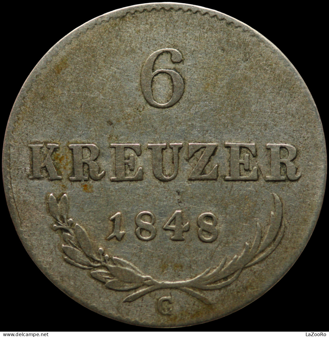 LaZooRo: Austria 6 Kreuzer 1848 C XF - Silver - Oesterreich