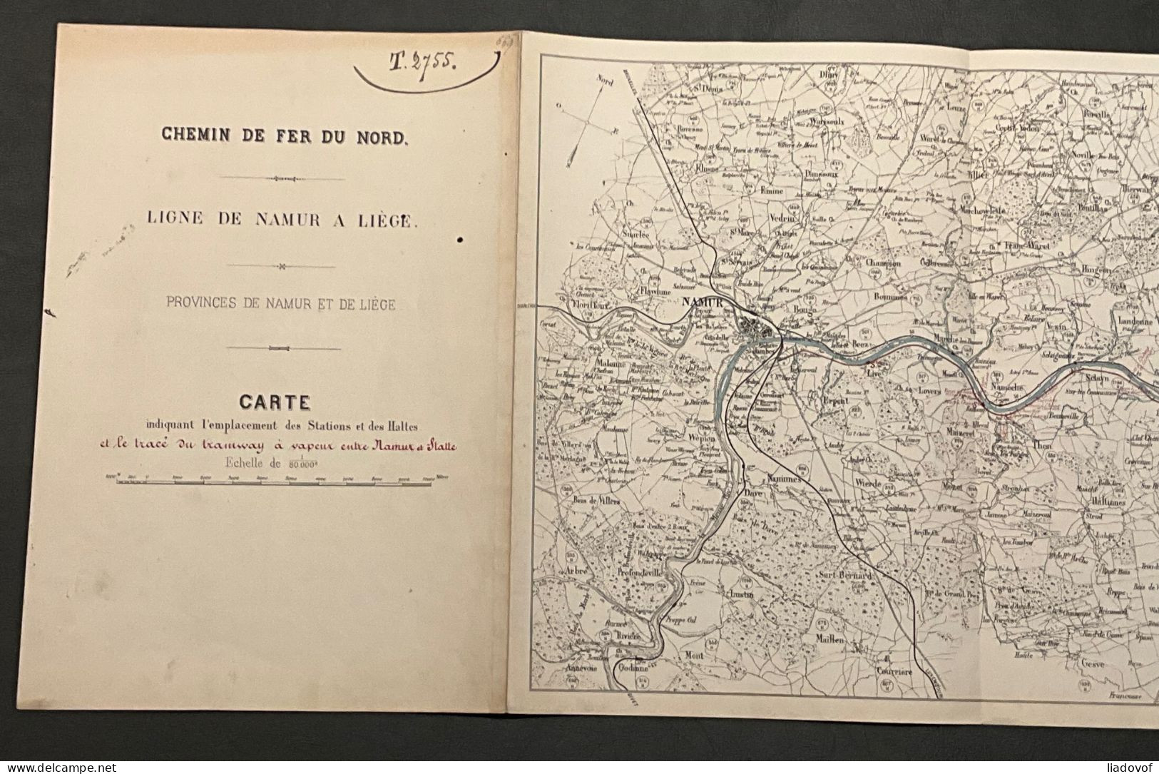 Dossier met originele briefwisseling periode 1879-1912 betreffende de Chemin de Fer du Nord / Nord-Belge