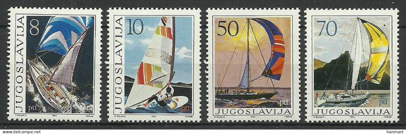 Yugoslavia 1985 Mi 2115-2118 MNH  (ZE2 YUG2115-2118) - Zeilen