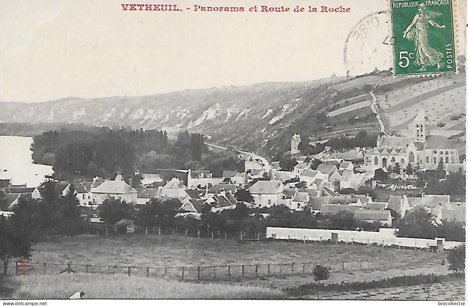 VETHEUIL ( 95 ) - Panorama Et Route De La Roche - Vetheuil