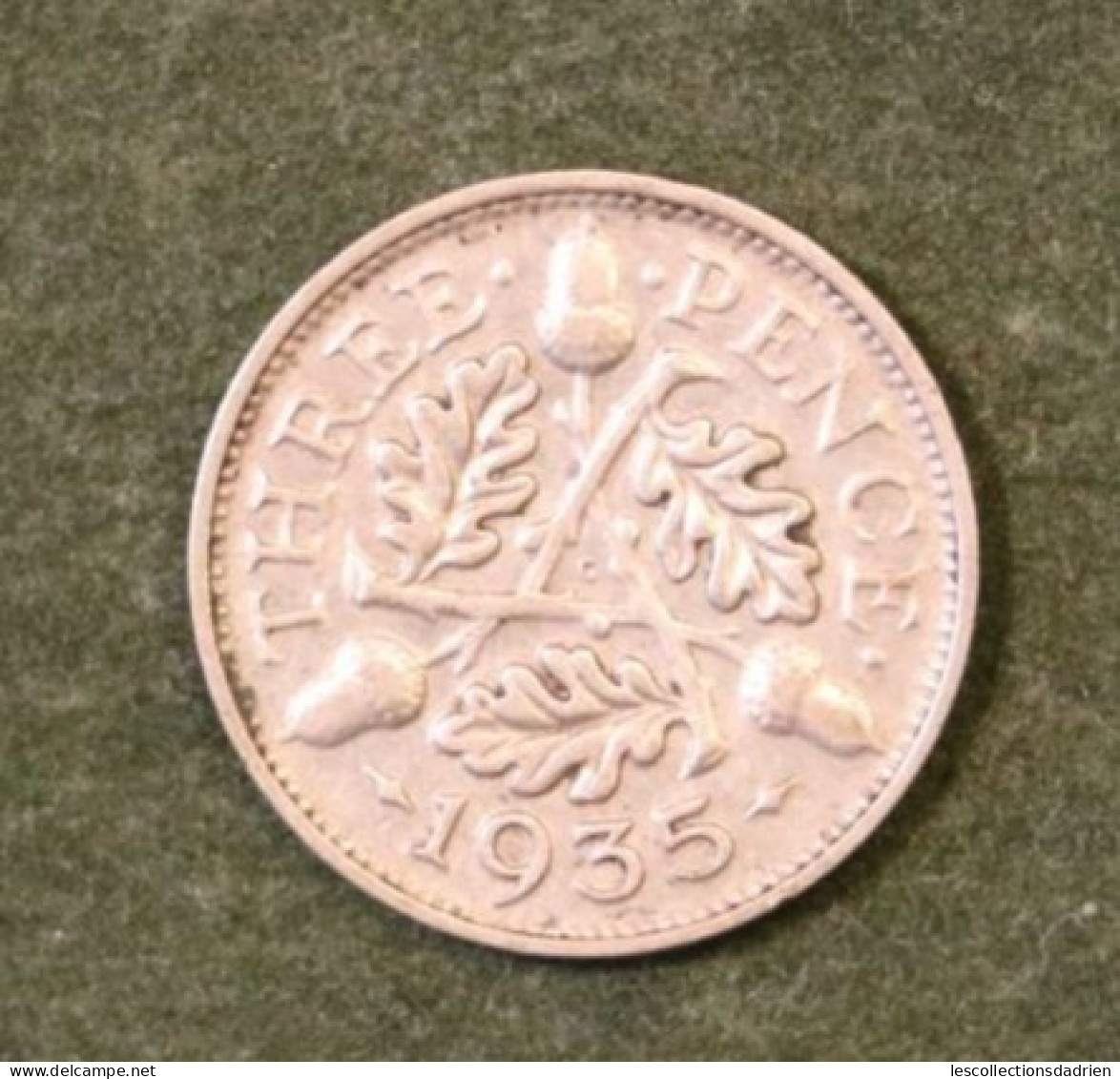 Pièce En Argent Grande-Bretagne 3 Pence 1935  - UK Silver Coin - F. 3 Pence