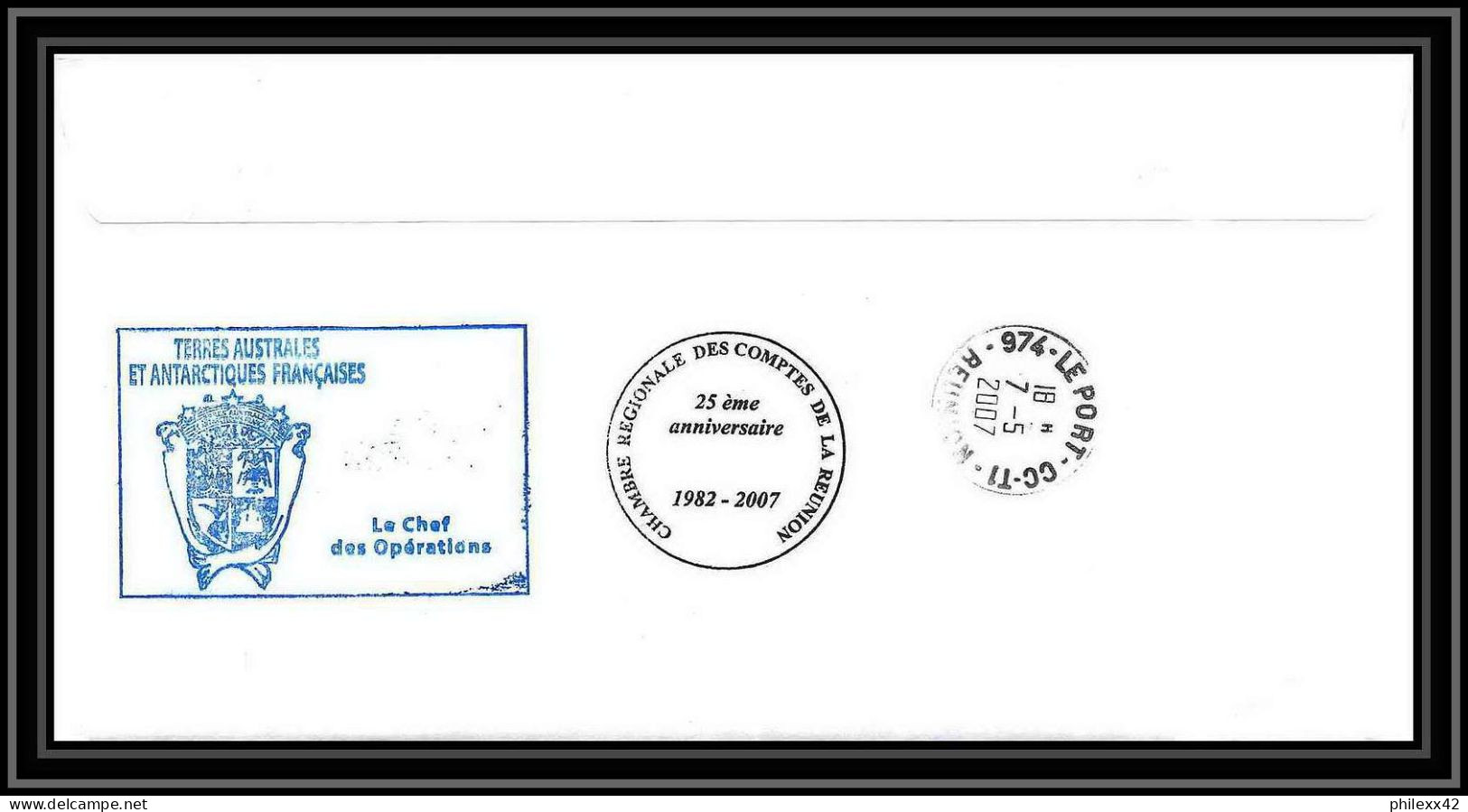 2671 ANTARCTIC Terres Australes TAAF Lettre Cover Dufresne 2 Signé Signed Op 2007/1 Crozet 5/4/2007 N°471 - Antarktis-Expeditionen