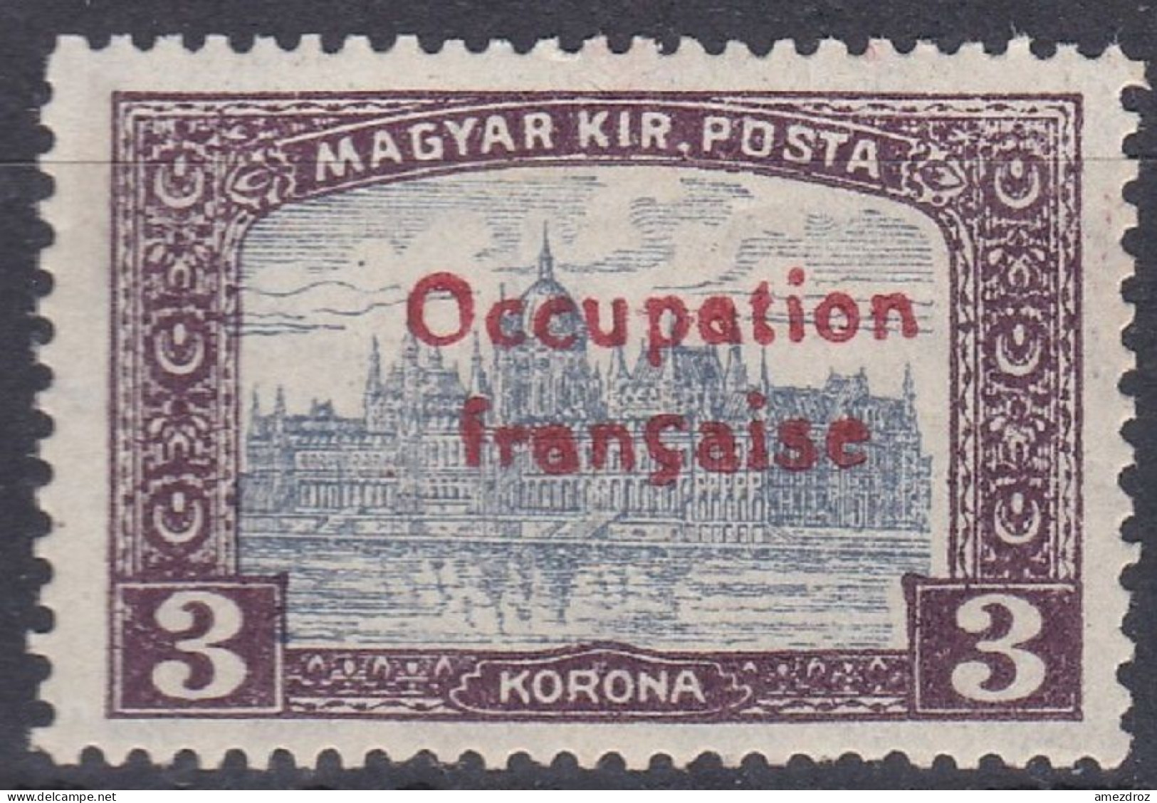 Arad Hongrie 1919 Mi 23 * Surcharge Rouge Palais Du Gouverneur   (A14) - Unused Stamps