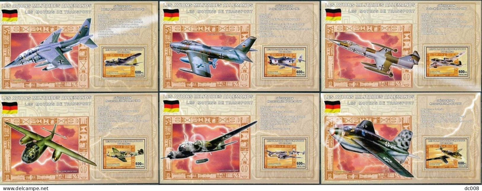 2006 Les Avions Militaires Allemands - Complet-volledig 7 Blocs - Nuovi