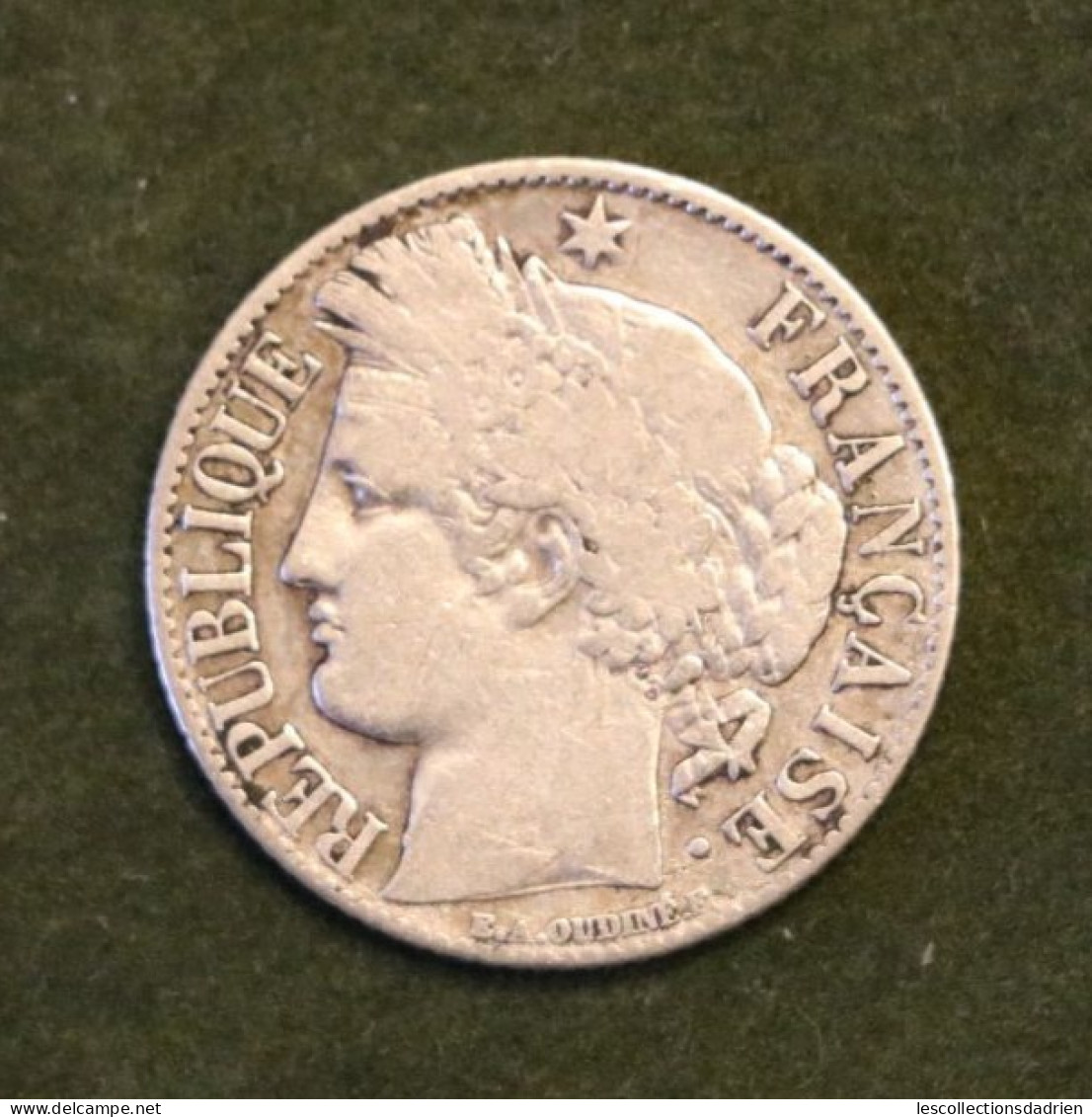 Pièce En Argent Française 1 Franc 1895  - French Silver Coin - 1 Franc