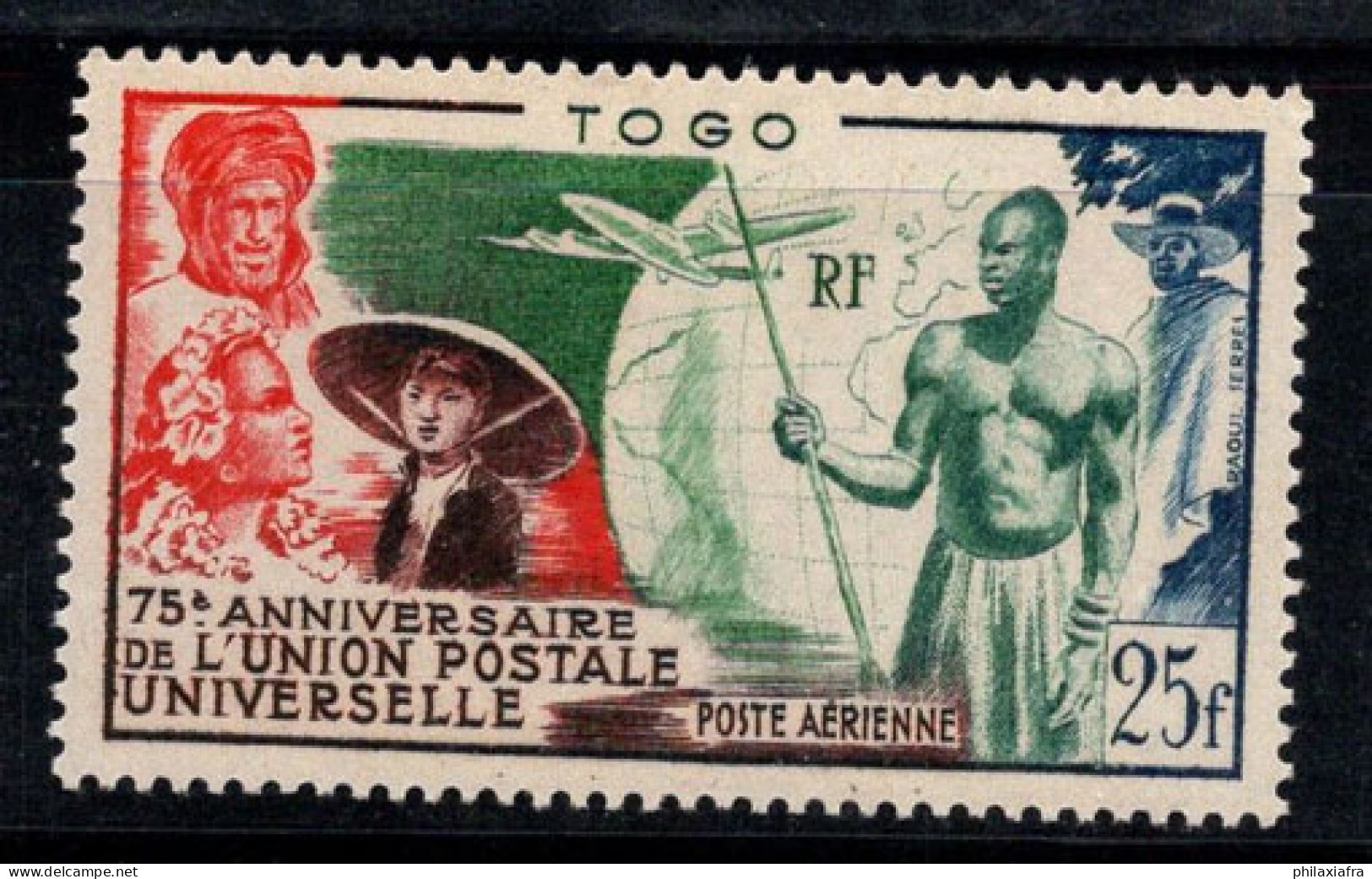 Togo 1949 Yv. 21 Neuf * MH 100% Poste Aérienne UPU - Neufs