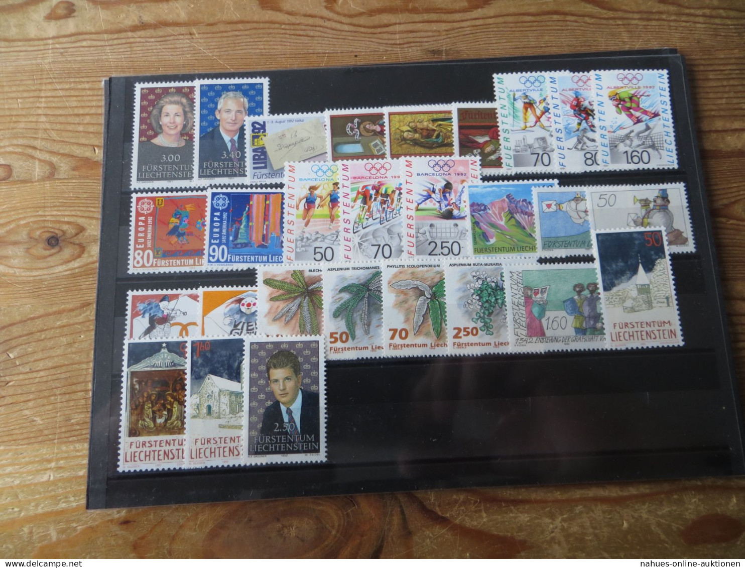 Sammlung Liechtenstein kpl. Luxus postfrisch 1960-1992 incl. 398 KatWert 1133,50