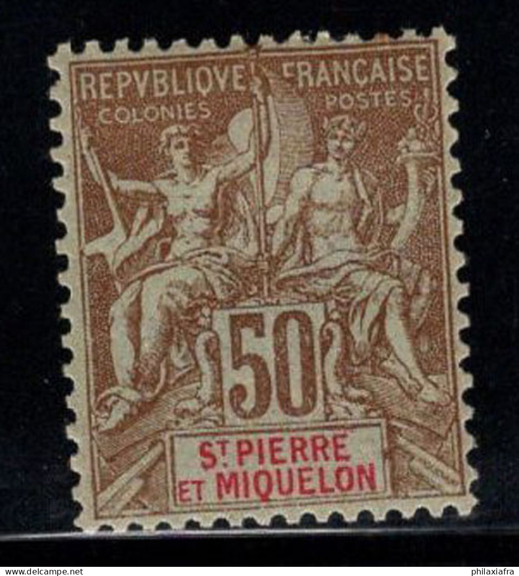 Saint-Pierre-et-Miquelon 1900 Yv. 77 Neuf * MH 60% 50 C - Nuovi