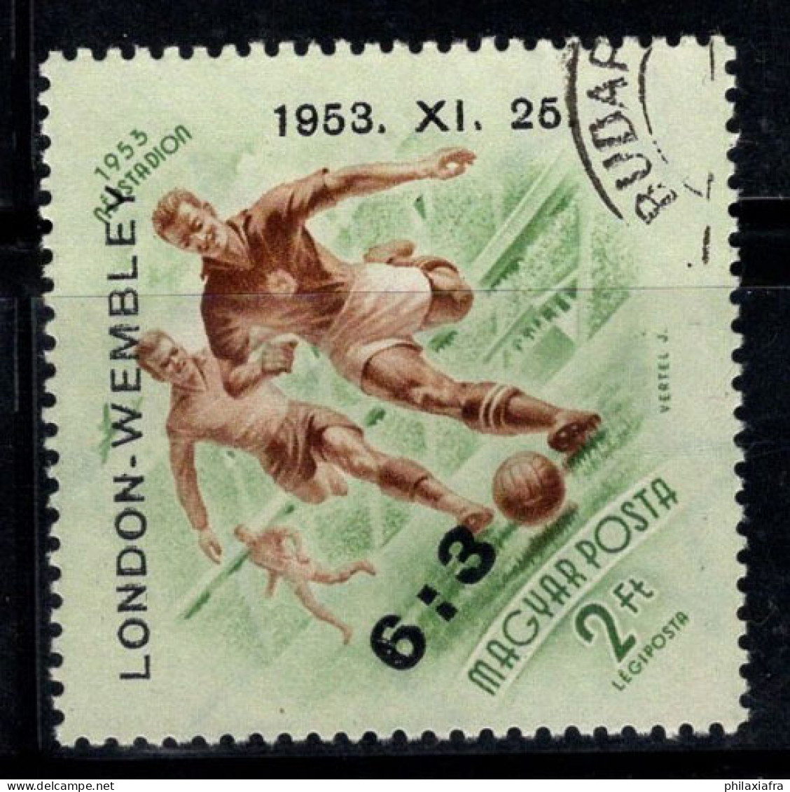 Hongrie 1953 Mi. 1340 Oblitéré 100% Poste Aérienne 2 Ft, Football, Londres-Wembley - Used Stamps