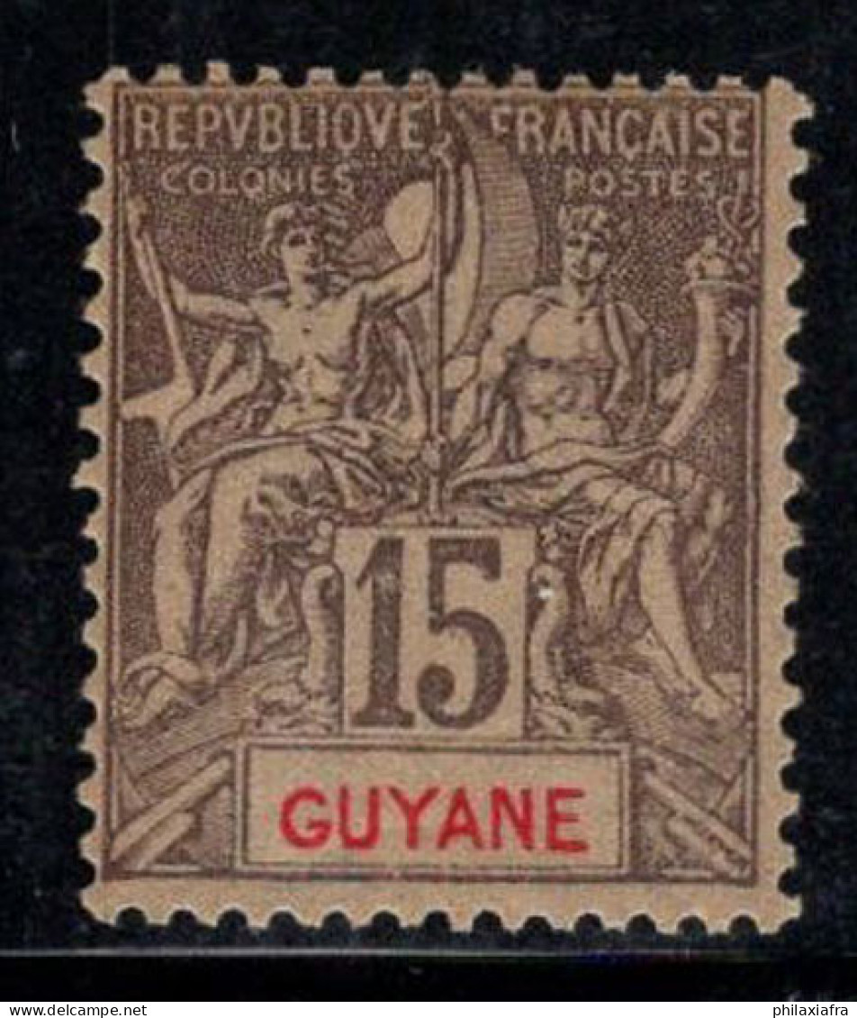 Guyane Française 1900 Yv. 45 Neuf * MH 80% 15 C - Altri & Non Classificati