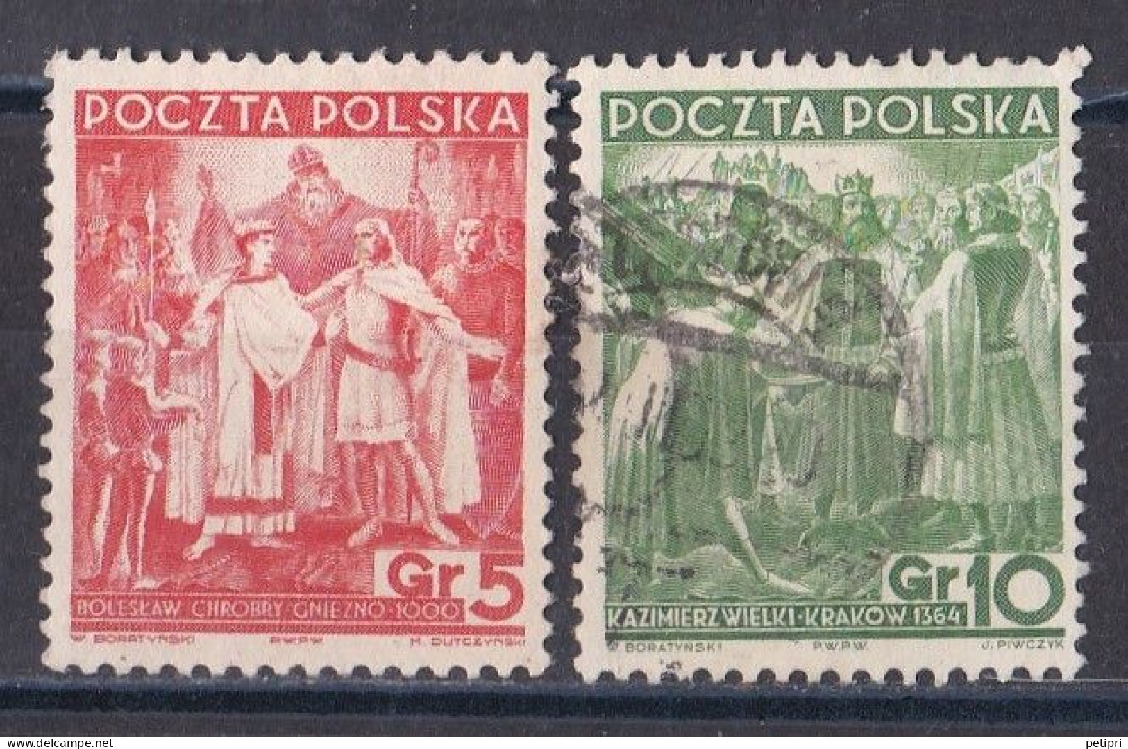 Pologne - République 1919  -  1939   Y & T N °  400 Et  401  Oblitérés - Used Stamps