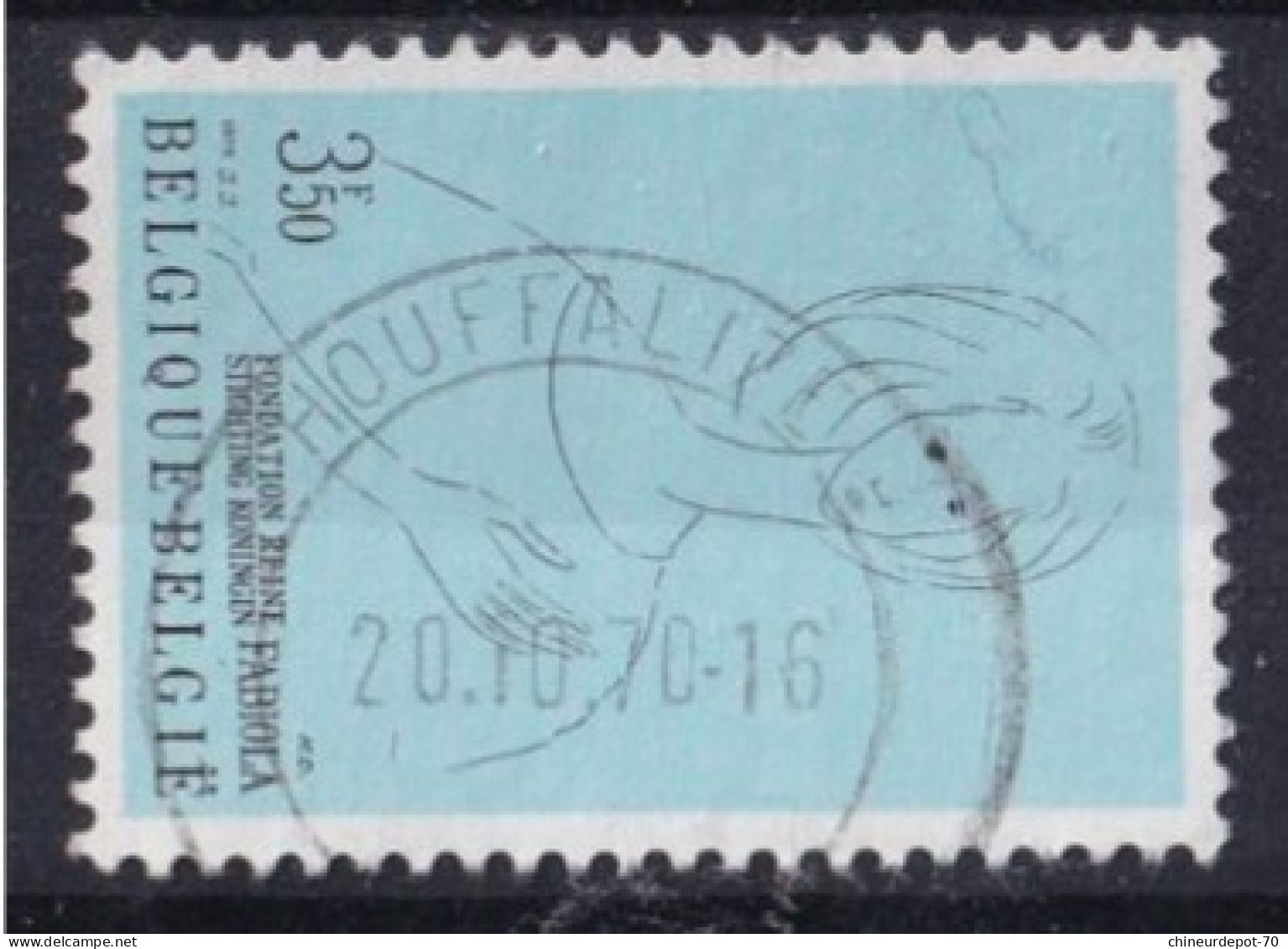 REINE FABIOLA BASTOGNE ARLON BRUXELLES NINOVE BRUSSEL HOUFFALIZE ST HUBERT - Used Stamps