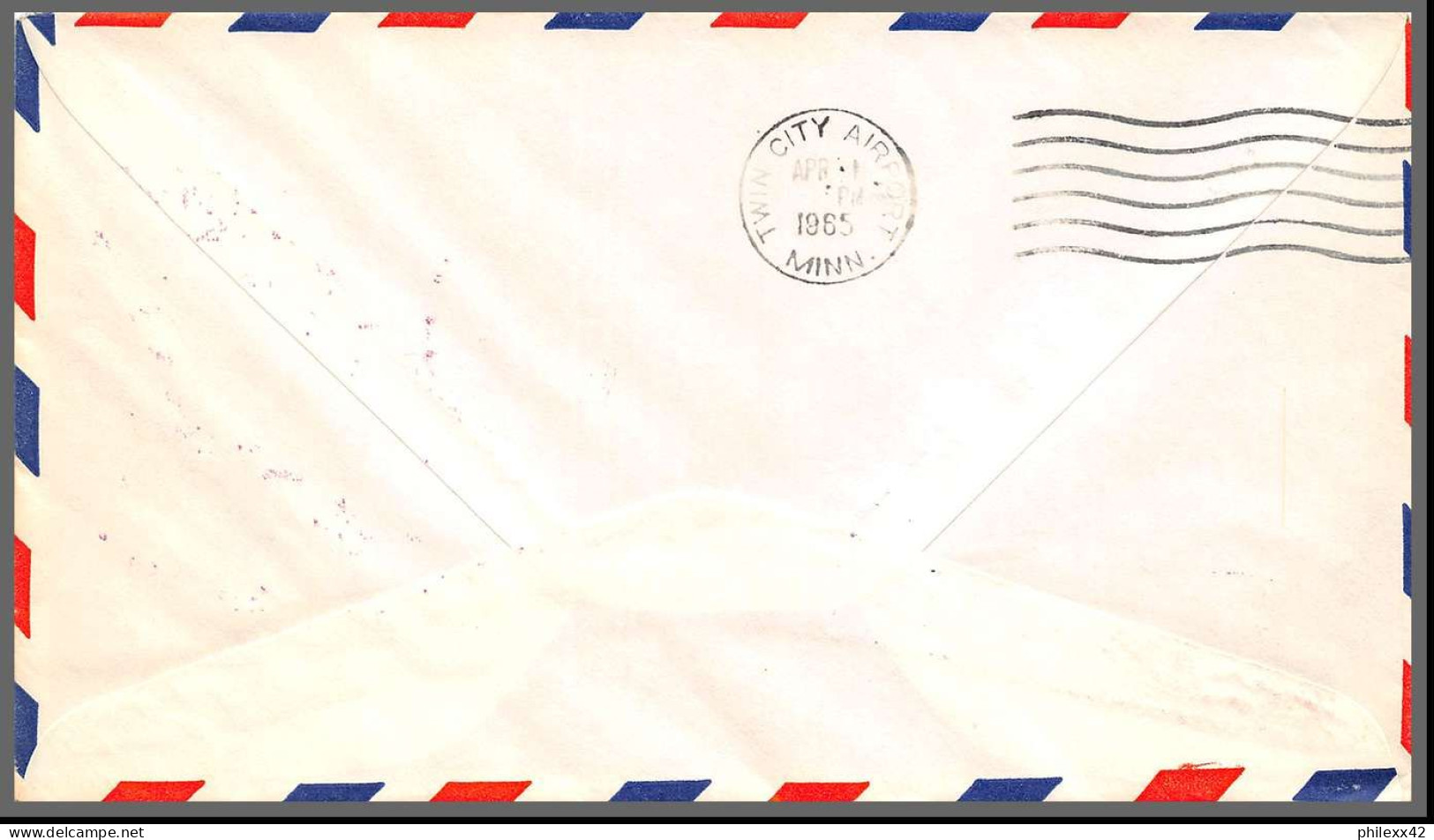 12430 Am 3 1/4//1965 Philadelphia Premier Vol First Flight Lettre Jet Airmail Service Cover Usa Aviation - 3c. 1961-... Briefe U. Dokumente