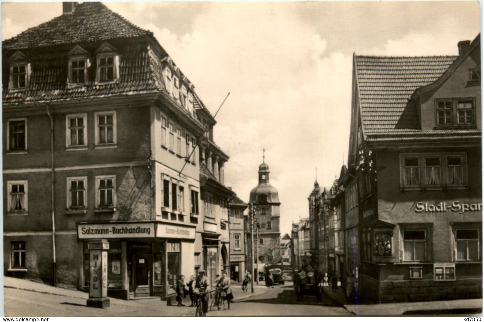 Waltershausen, Wilhelm-Pieck-Strasse Mit Nikolaustor - Waltershausen