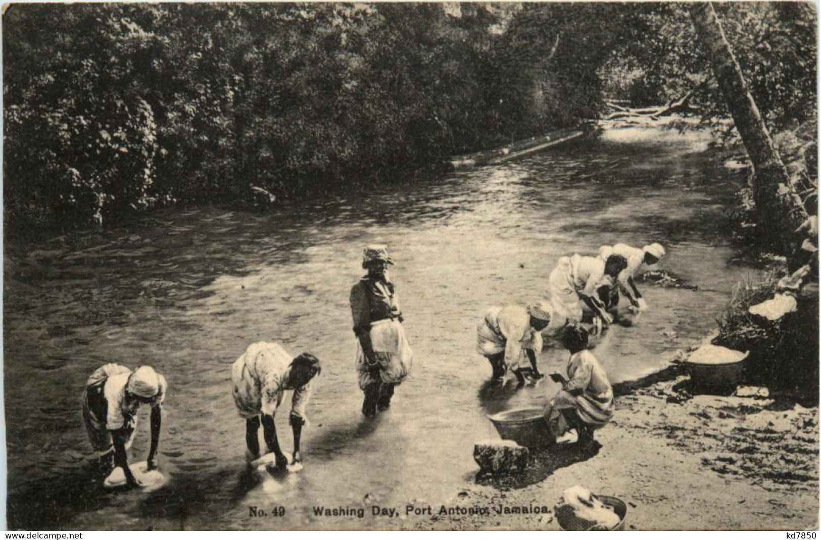 Jamaica - Port Amtonio - Washing Day - Jamaïque