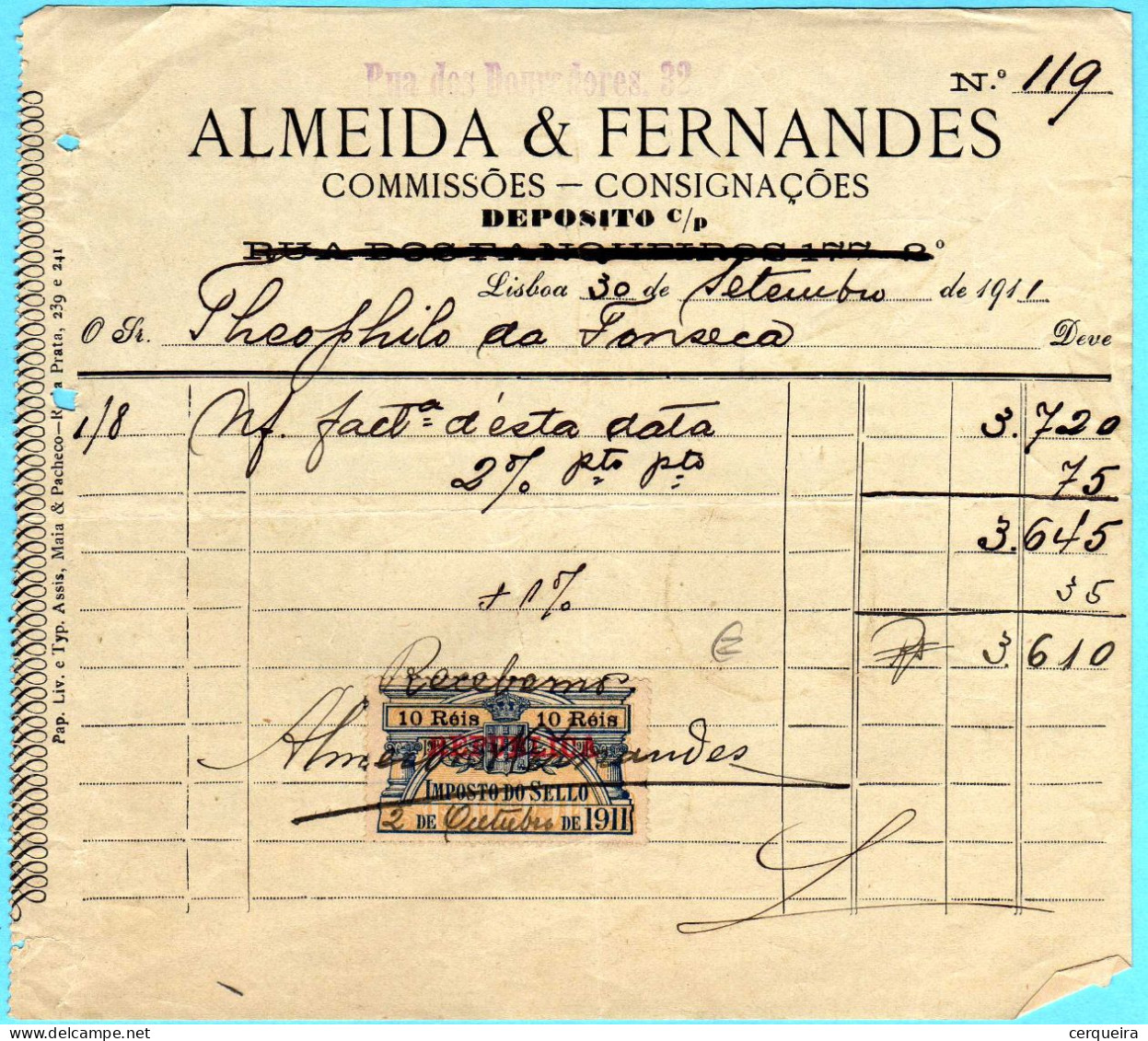 ALMEIDA&FERNANDES - Lettres & Documents