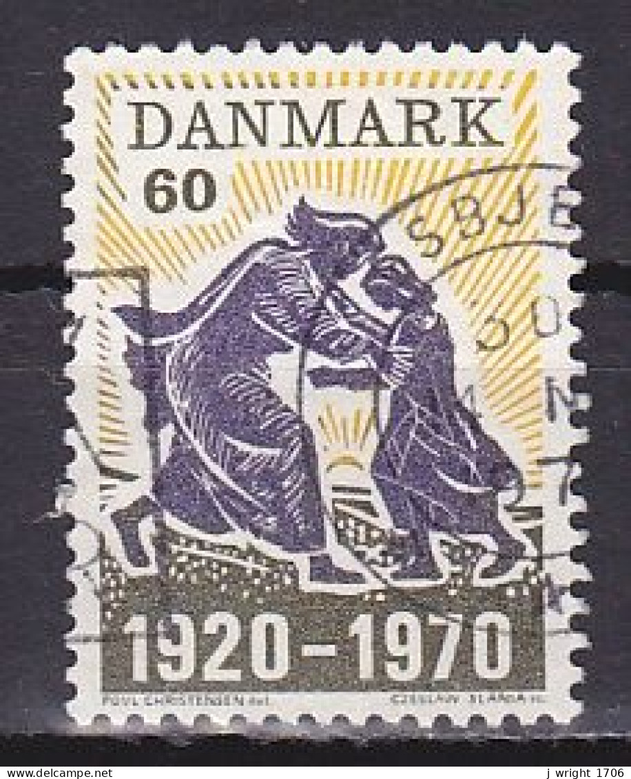 Denmark, 1970, North Schleswig's Reunion With Denmark 50th Anniv, 60ø, USED - Used Stamps