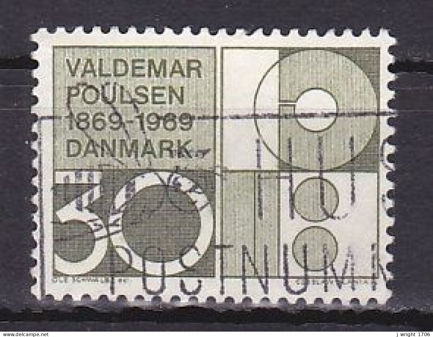 Denmark, 1969, Valdemar Poulsen, 30ø, USED - Used Stamps