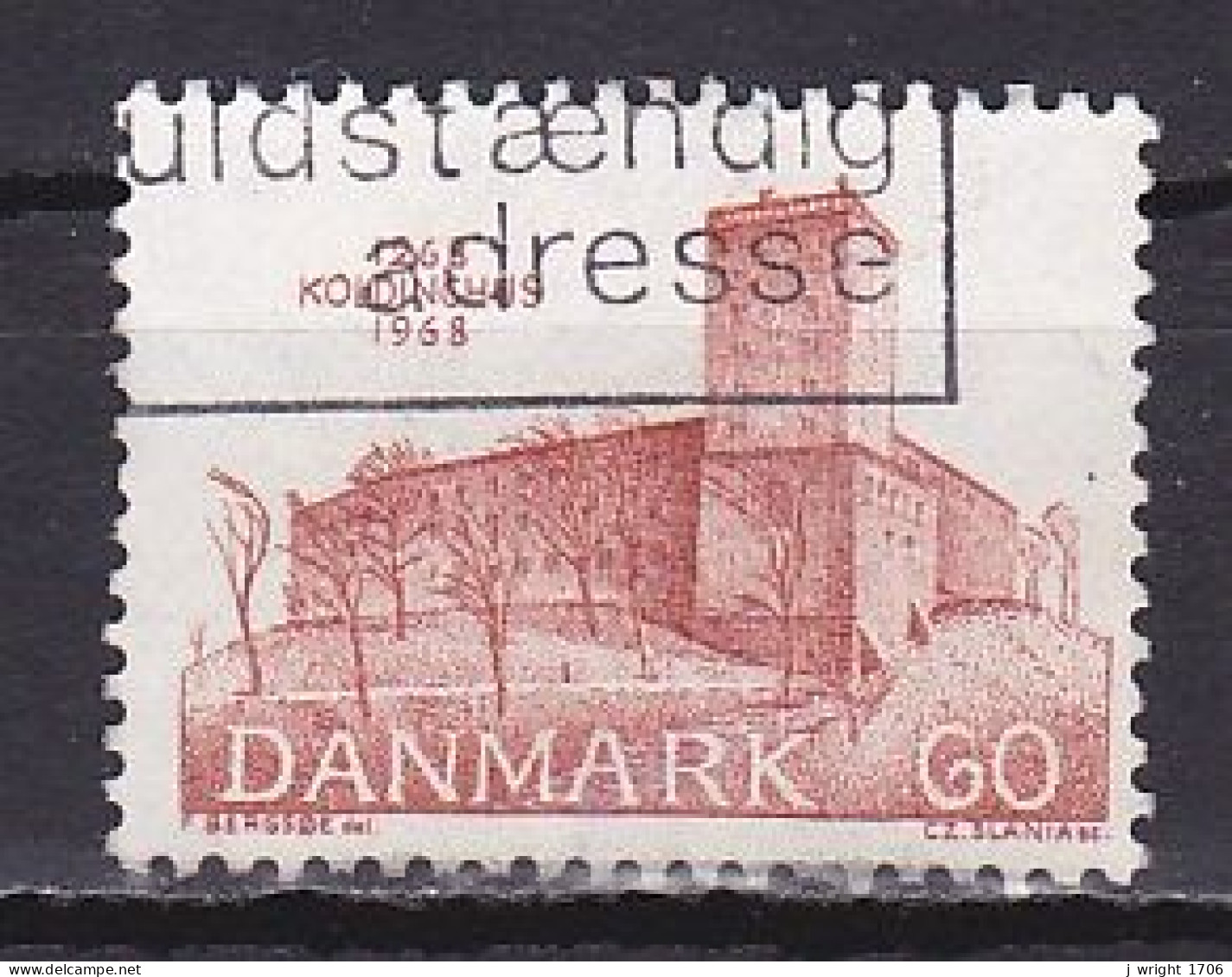 Denmark, 1968, Koldinghus Castle 700th Anniv, 60ø, USED - Used Stamps