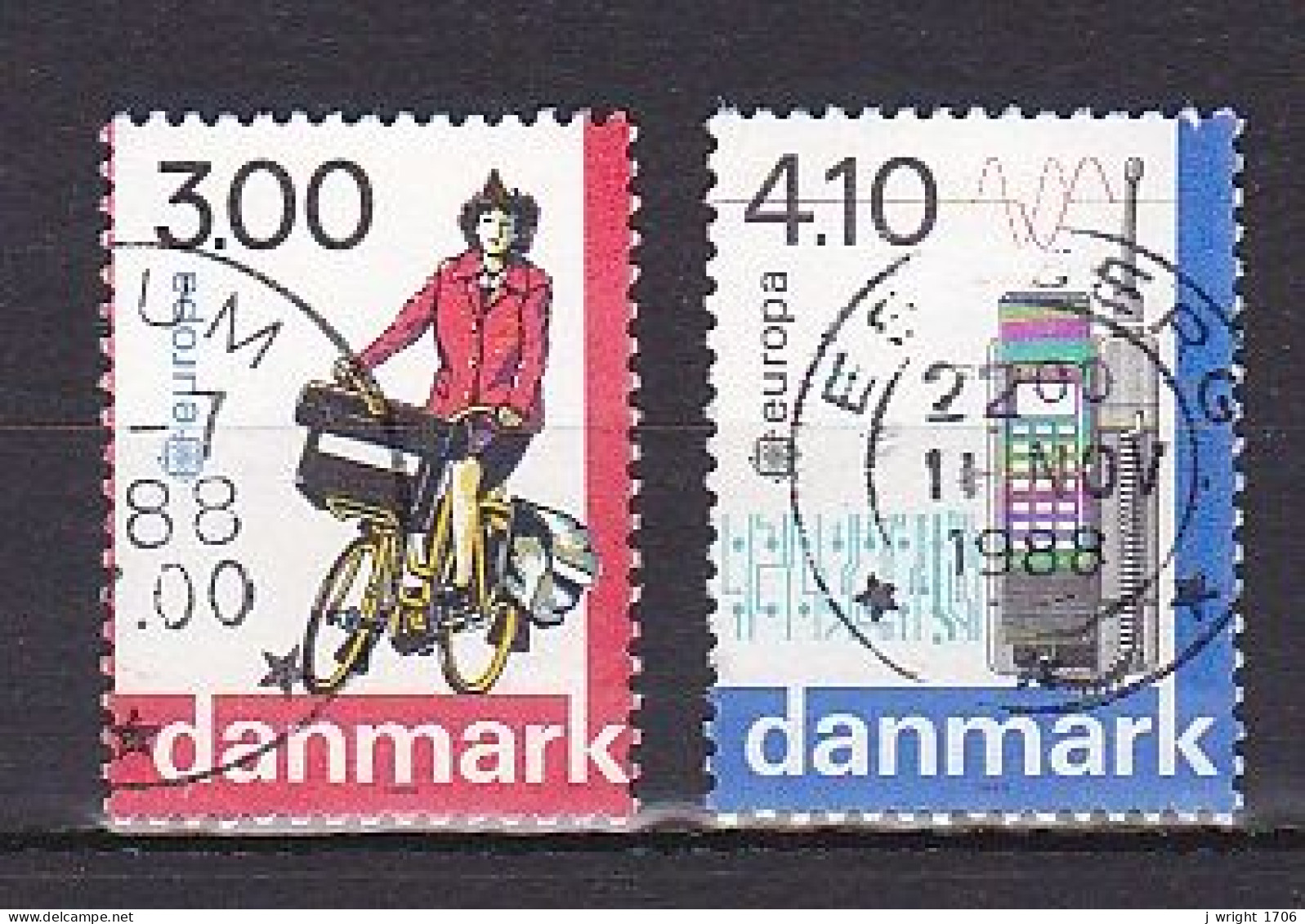 Denmark, 1988, Europa CEPT, Set, USED - Usati