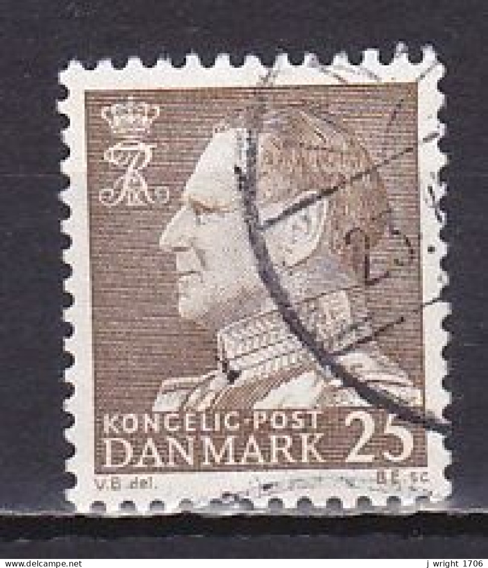 Denmark, 1963, King Frederik IX, 25ø, USED - Oblitérés