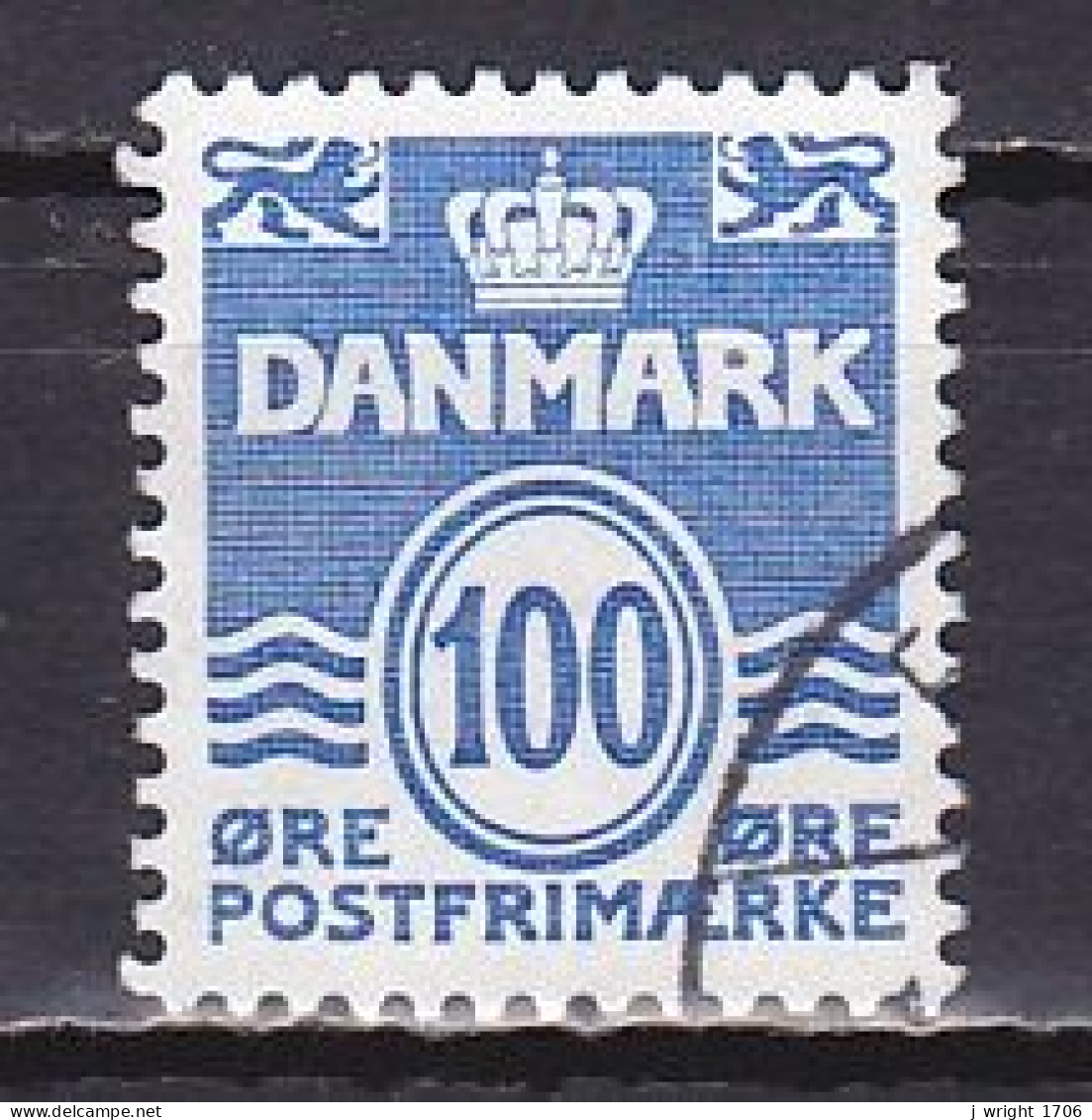 Denmark, 1983, Numeral & Wave Lines, 100ø, USED - Gebraucht