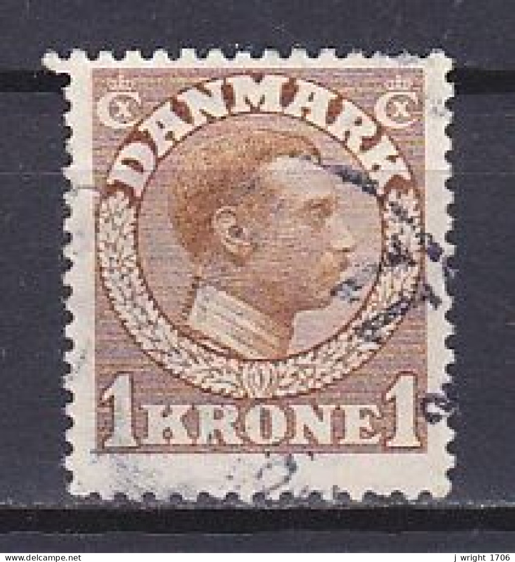 Denmark, 1913, King Christian X, 1kr, USED - Oblitérés