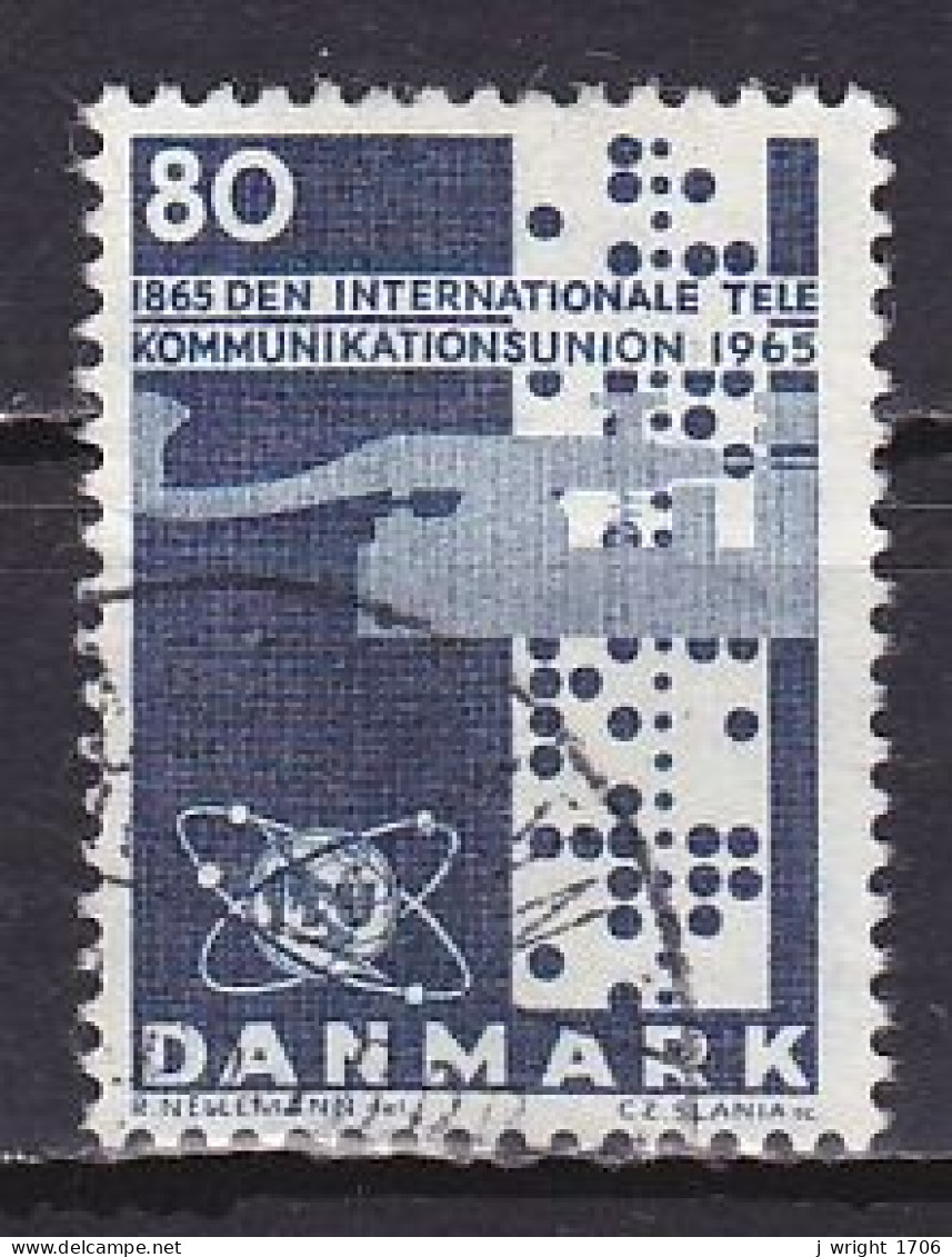 Denmark, 1965, ITU Centenary, 80ø, USED - Gebraucht