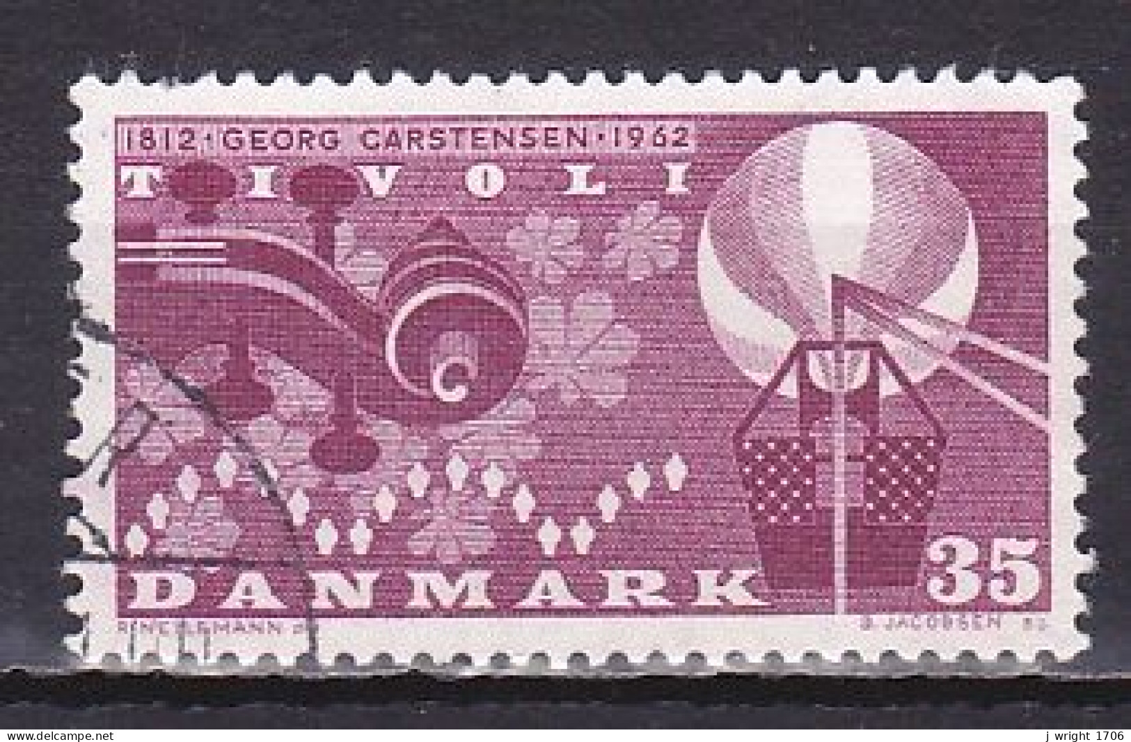 Denmark, 1962, Georg Carstensen, 35ø, USED - Gebraucht