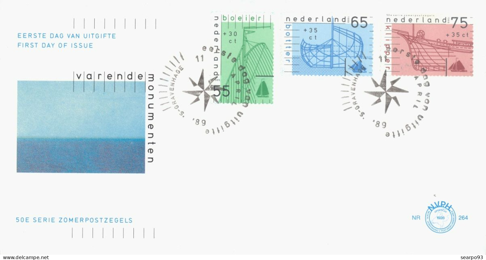 NETHERLANDS. FDC. SUMMER STAMPS 1989 - FDC