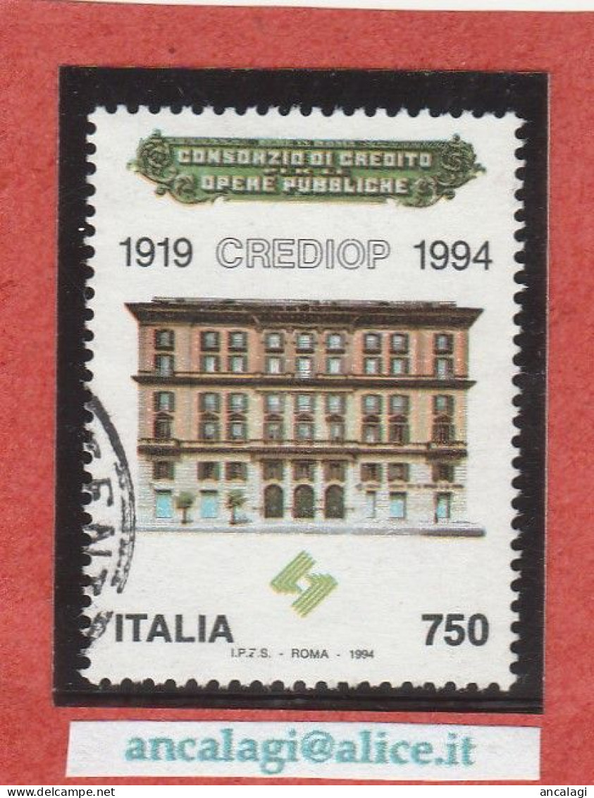 USATI ITALIA 1994 - Ref.0708A "CONSORZIO DI CREDITO" 1 Val. - - 1991-00: Usados