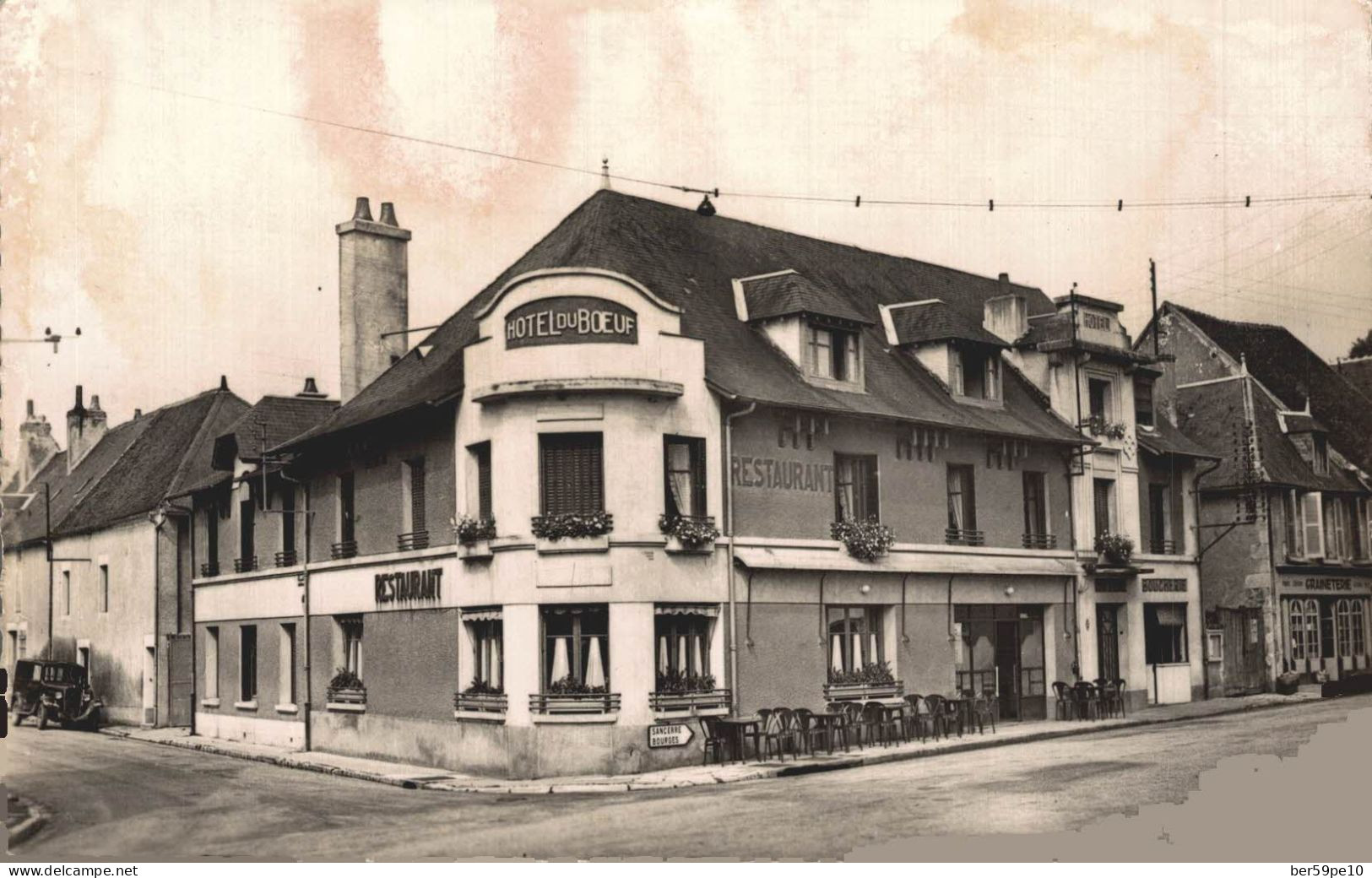 18 SAINT-SATUR - SAINT-THIBAULT HOTEL DU BOEUF HENRI GALOPIN PROPRIETAIRE - Saint-Satur