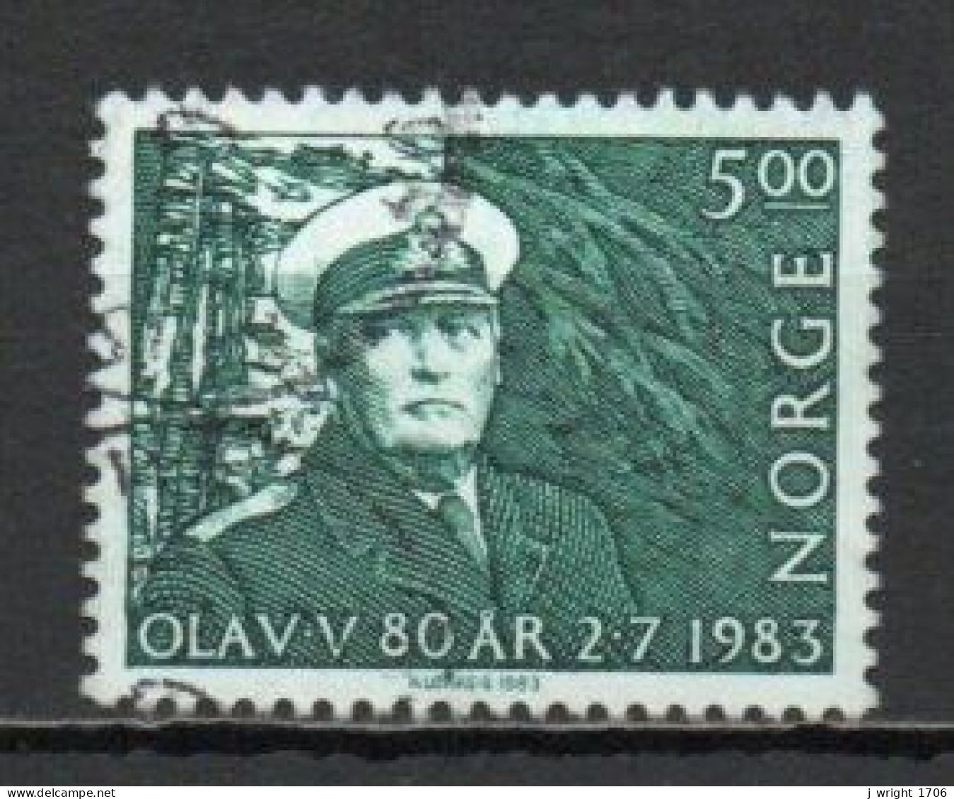 Norway, 1983, King Olaf V, 5k, USED - Usados