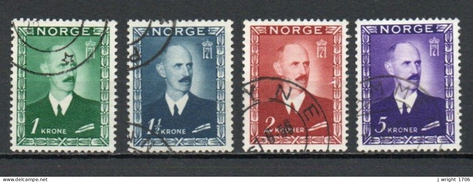 Norway, 1946, King Haakon VII, Set, USED - Used Stamps